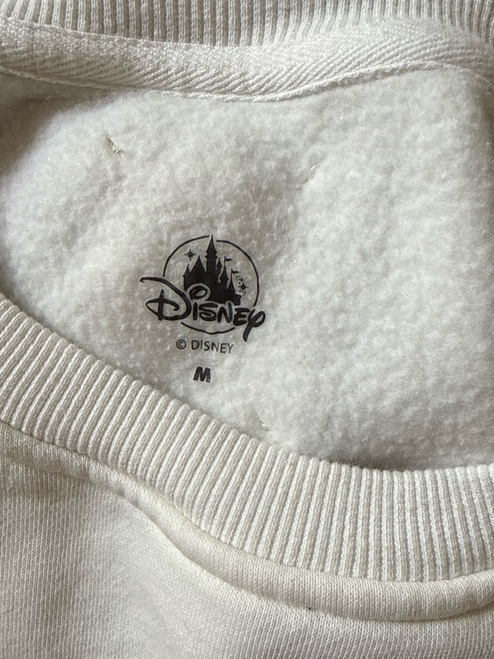 Disney Cream Crewneck Sweatshirt with Marie Aristocats Embroidered on front - Picture 6 of 6